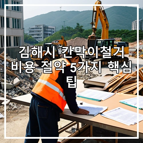김해시 칸막이철거 비용 절약 5가지 핵심 팁