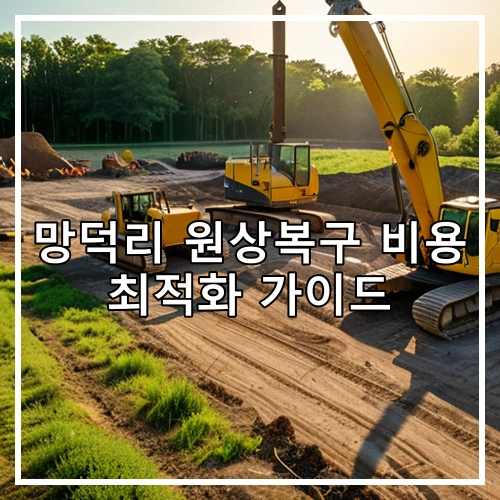 망덕리 원상복구 비용 최적화 가이드